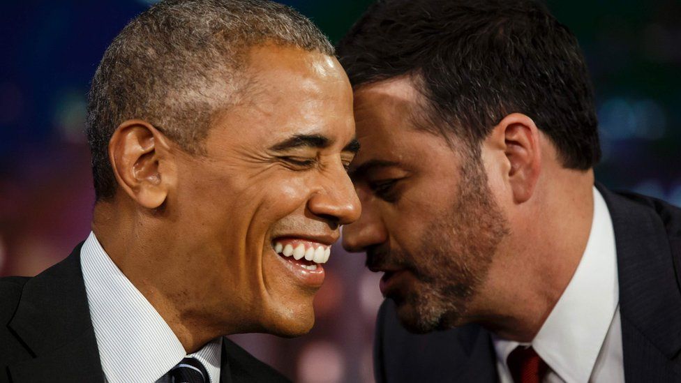 Obama and Kimmel