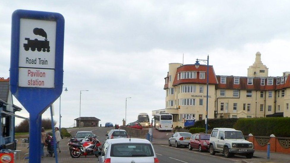 Road train sign in Porthcawl
