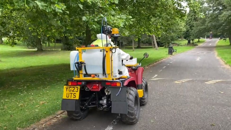 Man on quad bike