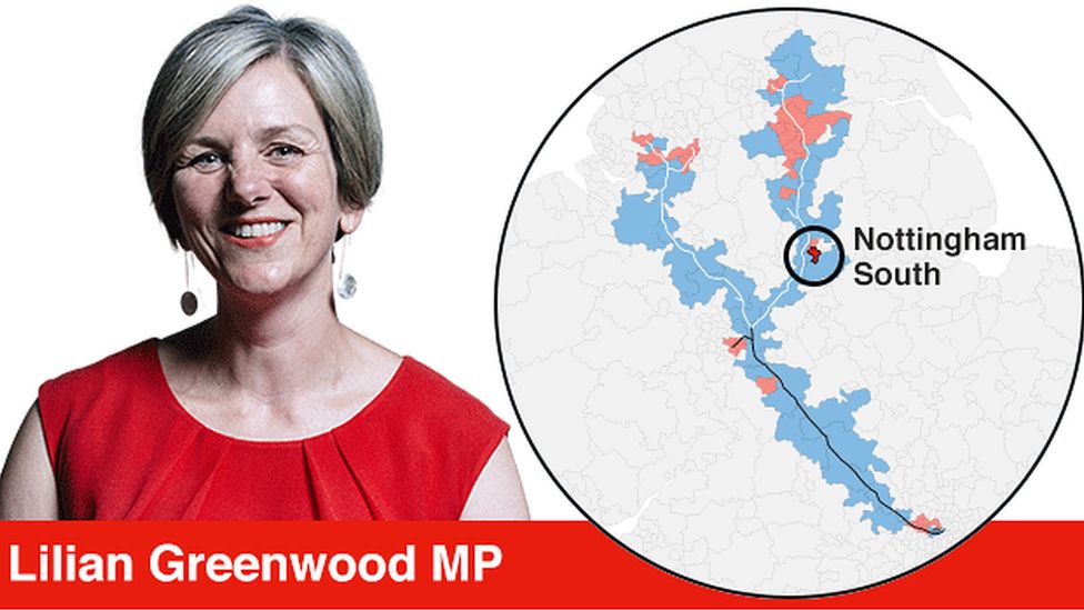 Lilian Greenwood and the location of her constituency