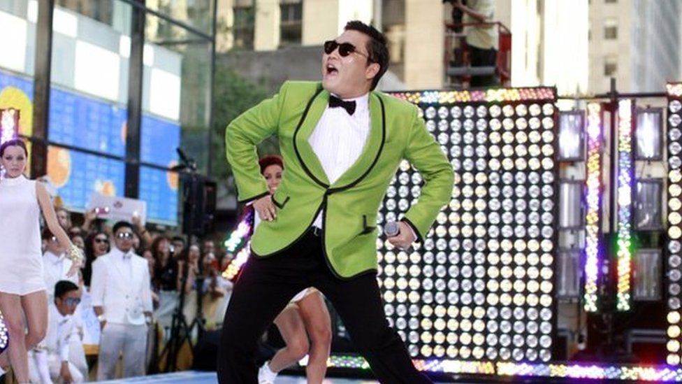 Korean rapper-singer Psy performs on NBC"s 'Today show in New York in this 14 September 2012 file photograph.