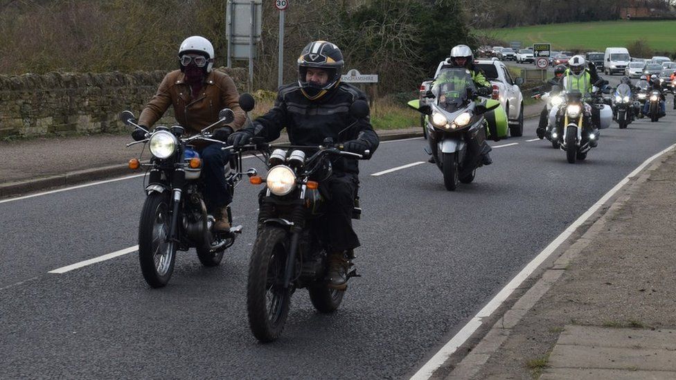 Motorbike riders