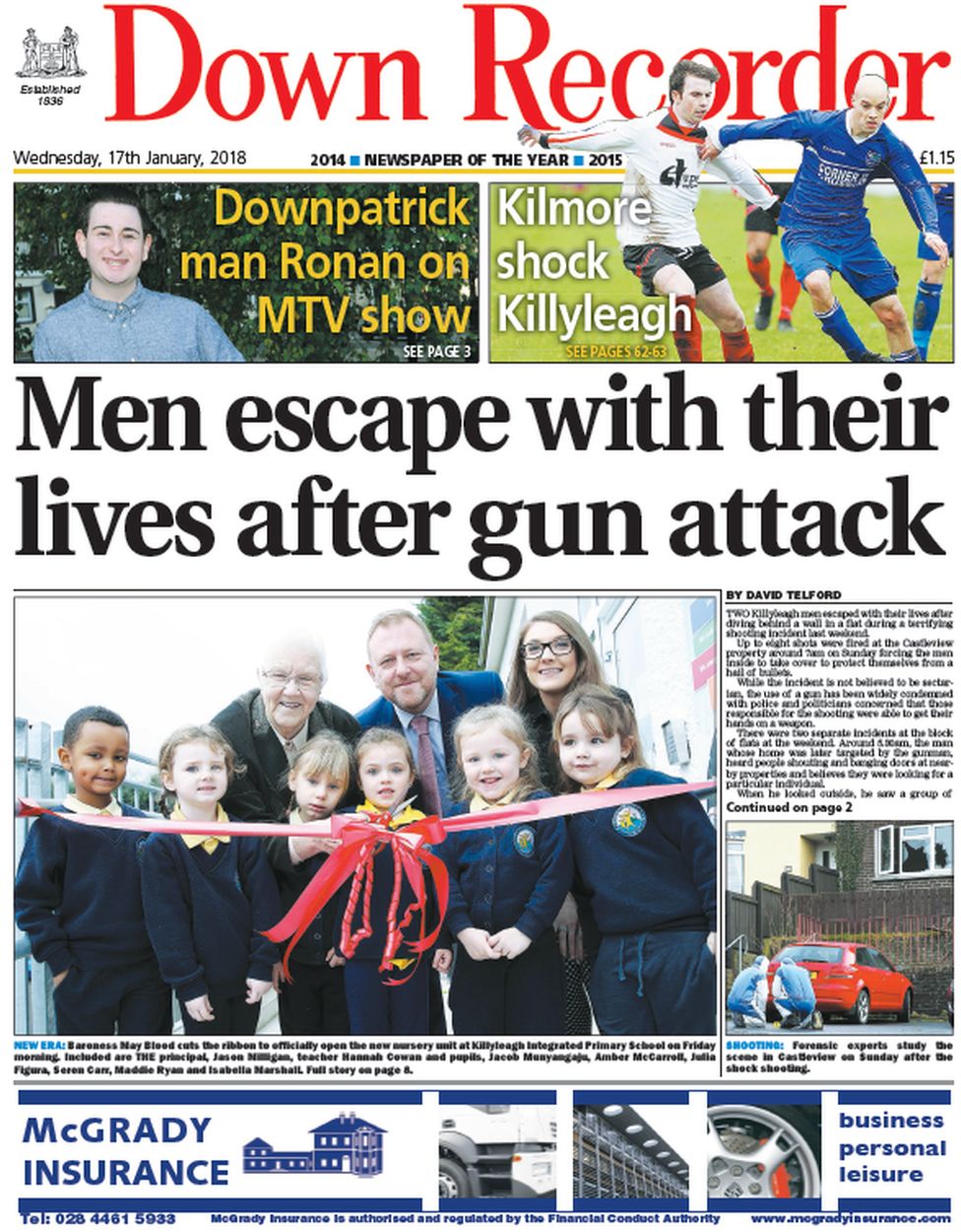 Down Recorder front page