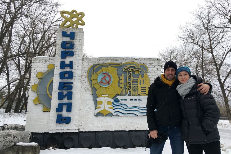 Justin and Bee Rowlatt in Chernobyl