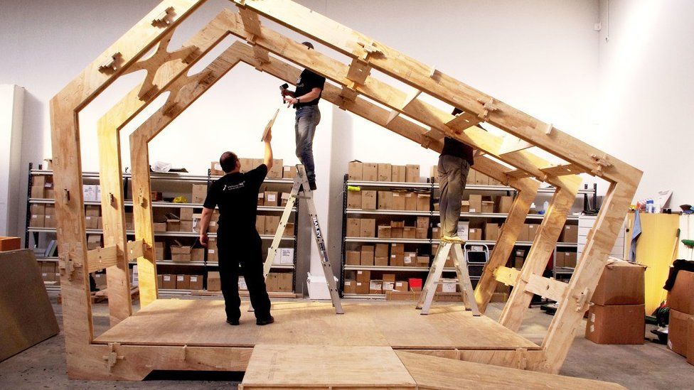 A wikihouse under construction