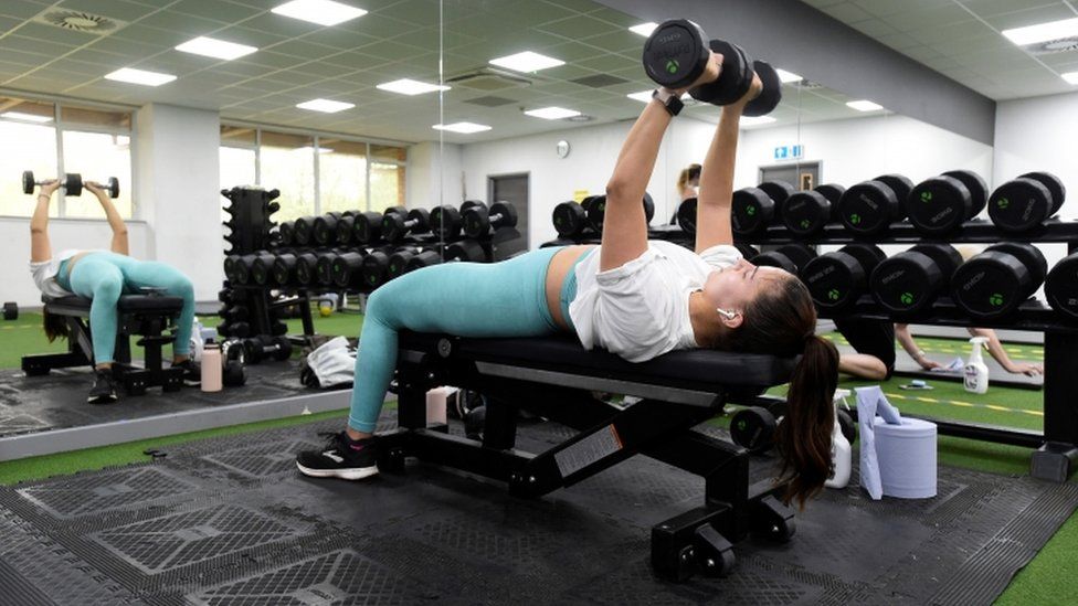 Woman working out
