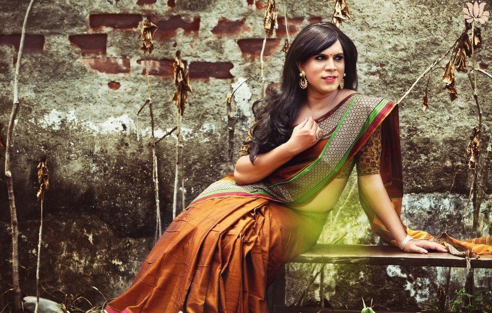 India S Transgender Sari Models Winning Hearts Bbc News