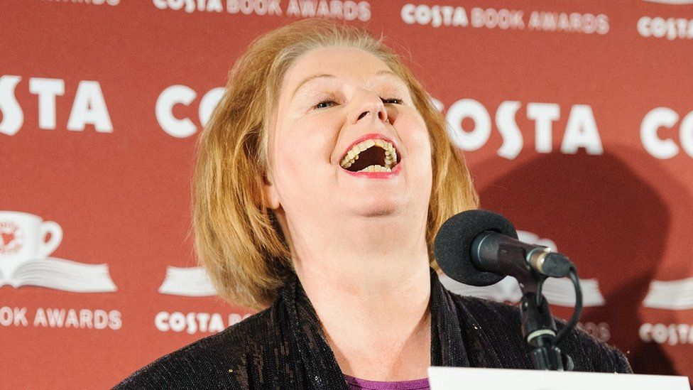 Dame Hilary Mantel at the Costa Book of the Year Awards in 2013 for Bring up the Bodies