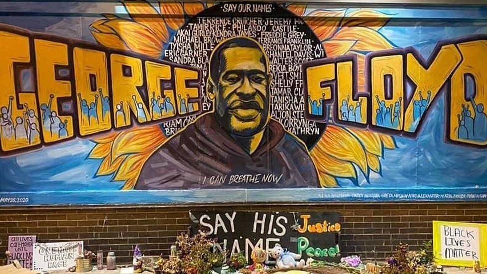 George Floyd mural in Minneapolis