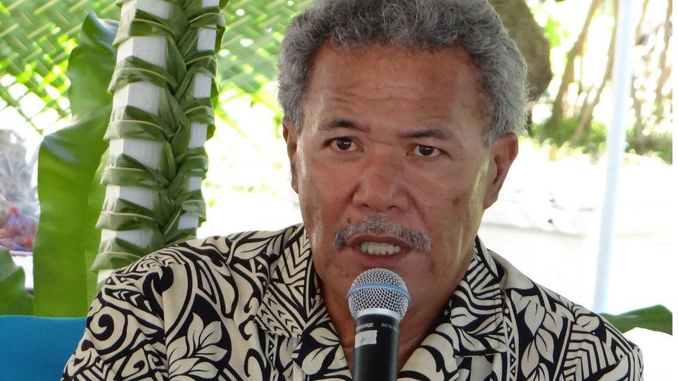 Tuvalu's Prime Minister Enele Sosene Sopoaga