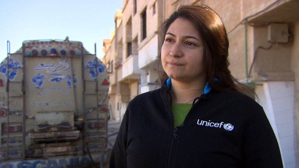 Unicef communication officer Razan Rashidi