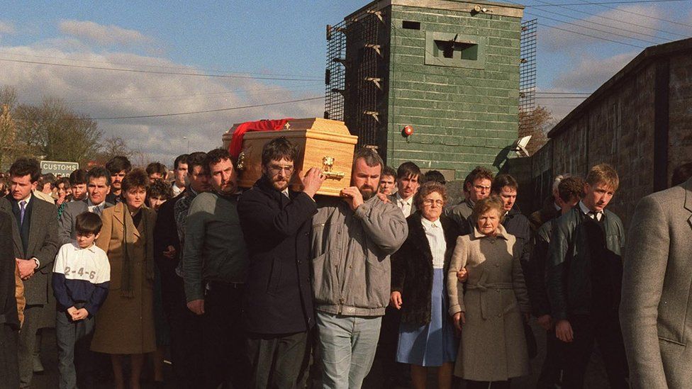 Aidan McAnespie funeral in 1988