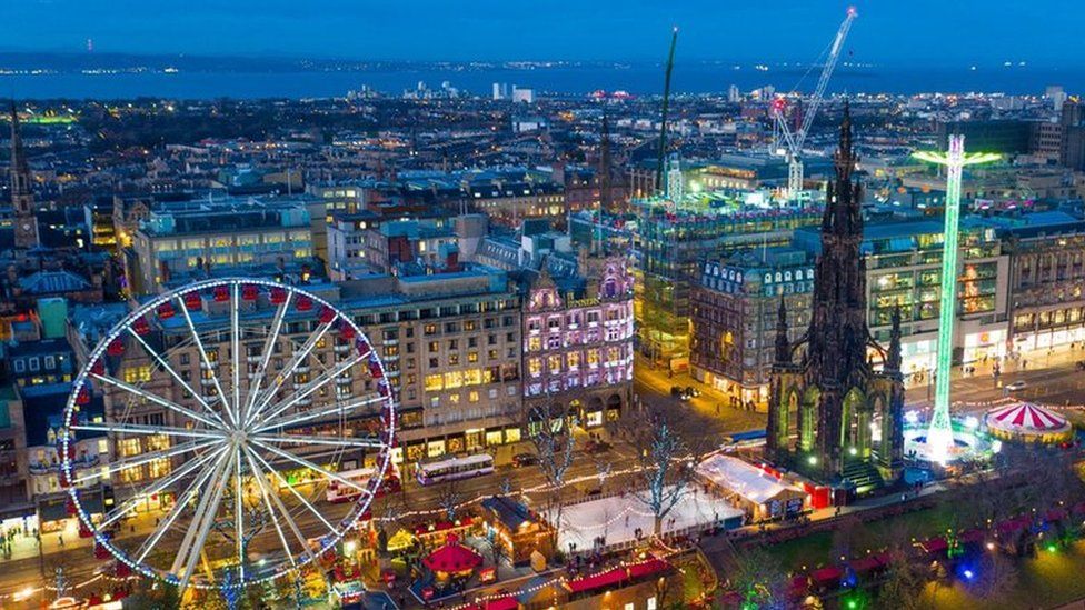 Princes Street at Christmas