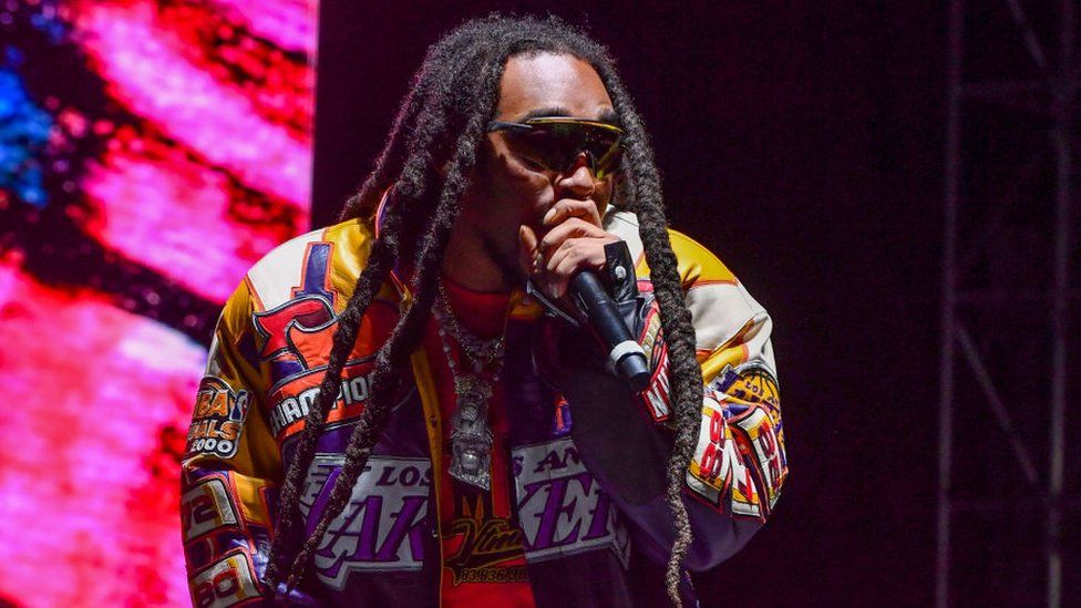 Takeoff of the music group Migos performs on stage