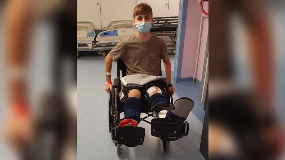 Daniel Moncaster suffered serious injuries to his legs in a hit-and-run