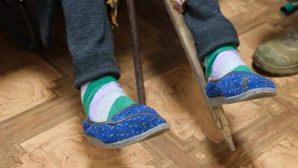 Lidia Lomikovska's slippers