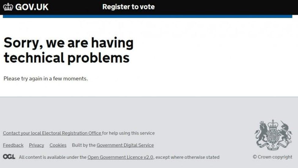 Register to vote site