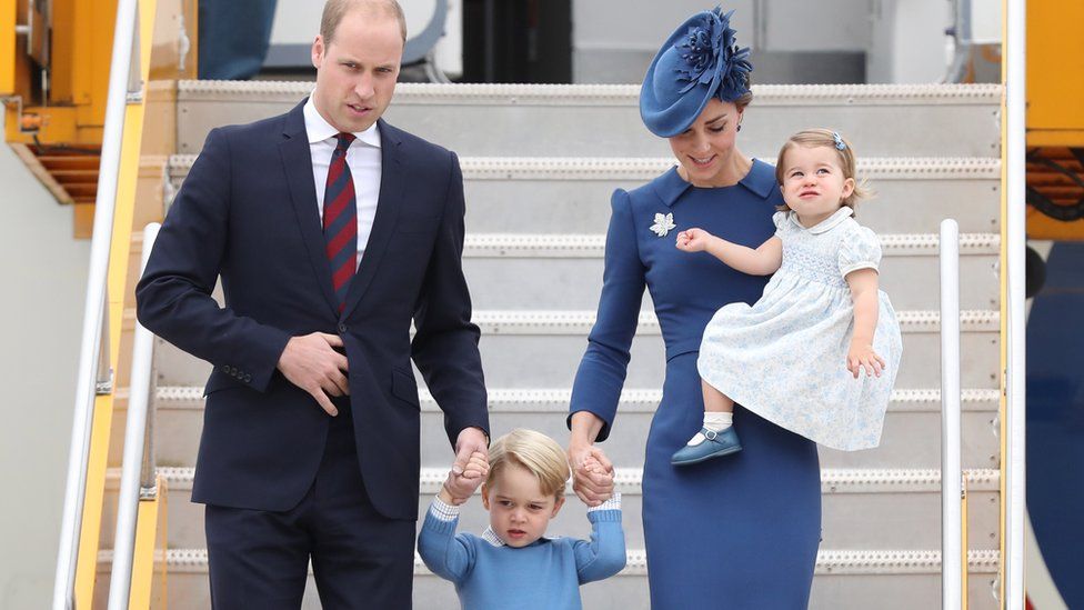 Prince William, Duke of Cambridge, Catherine, Duchess of Cambridge, Prince George of Cambridge and Princess Charlotte