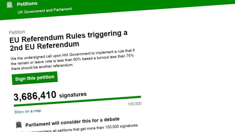 UK Petitions website
