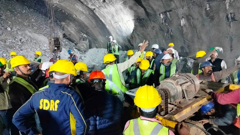 Uttarakhand Tunnel Rescue The Race To Save 40 Trapped Workers Bbc News