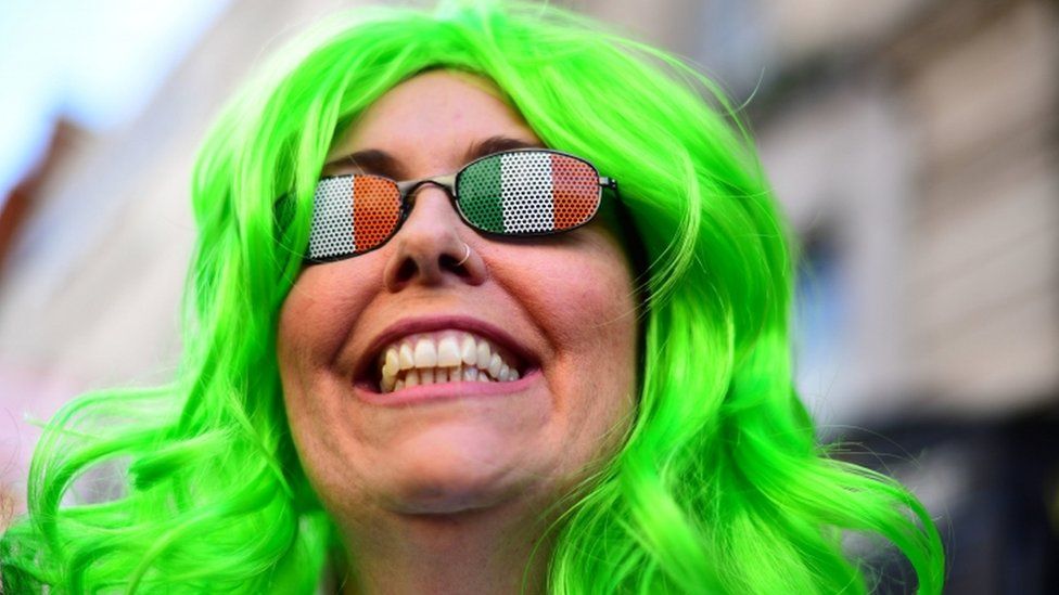 Participants during the Mayor of London's St Patrick's Day Parade