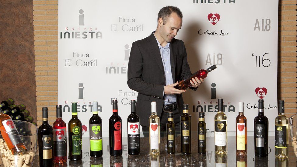 Barcelona star Iniesta seeks winning wine formula - BBC News