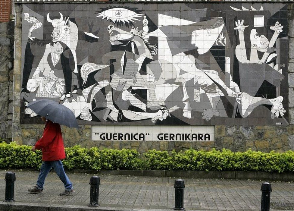 Mural based on Guernica by Pablo Picasso
