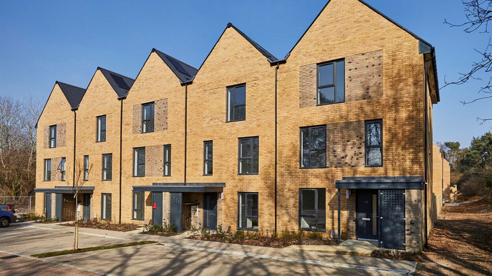 terraced council houses