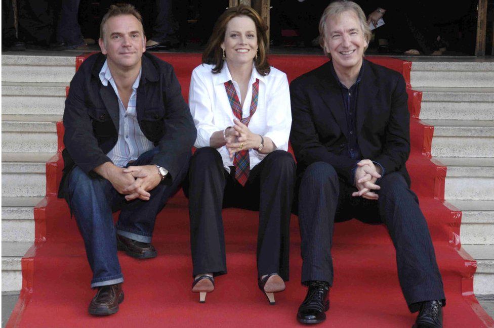 Marc Evans, Sigourney Weaver and Alan Rickman during Edinburgh International Film Festival