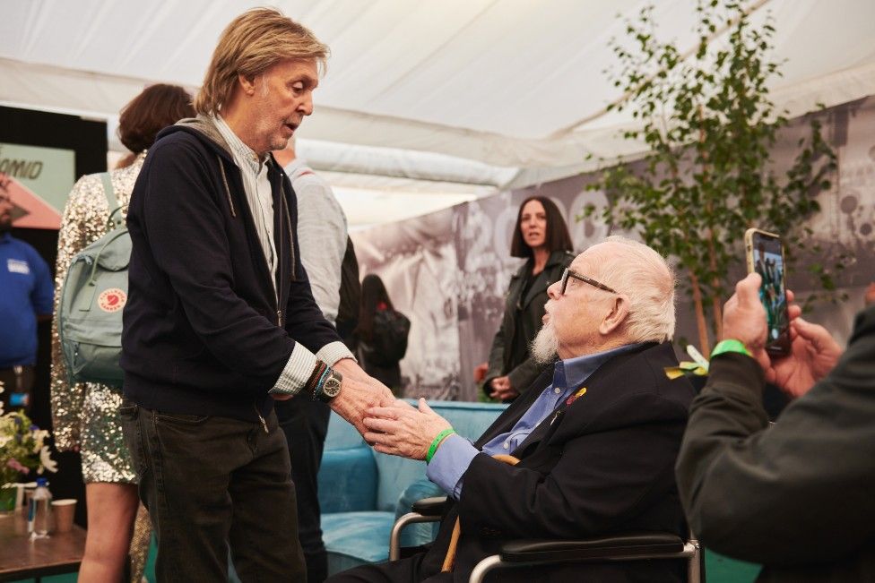 Paul McCartney and Sir Peter Blake