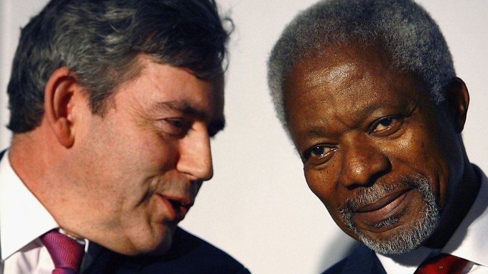Gordon Brown, Kofi Annan