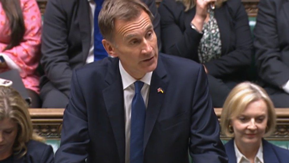 Jeremy Hunt and Liz Truss in the Commons