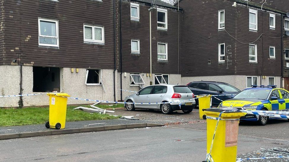 Leicester Delivery driver rescued man after flat explosion BBC News