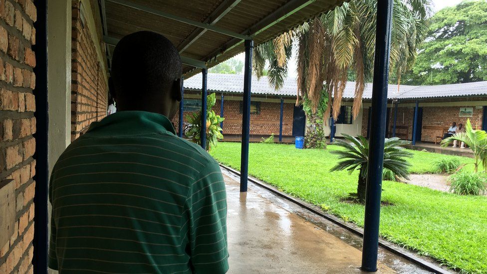 Traumatised hospital patient in Burundi