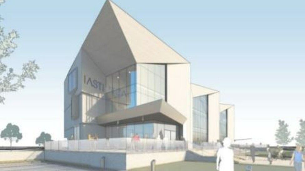 An artist's impression of the space and aviation centre in Newark