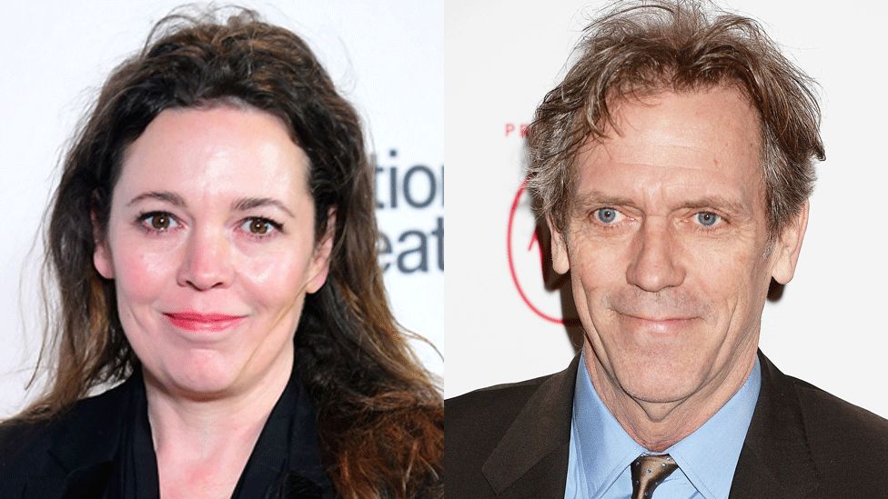 Olivia Colman and Hugh Laurie