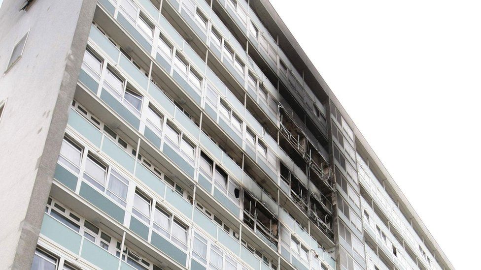 Fire at Lakanal House in Camberwell