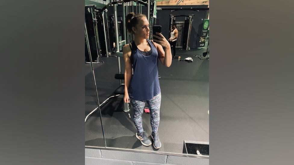 Kirsty Logan in the gym
