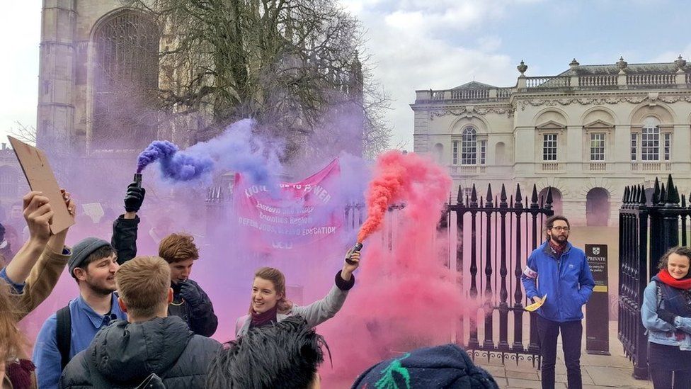 Strikers in Cambridge