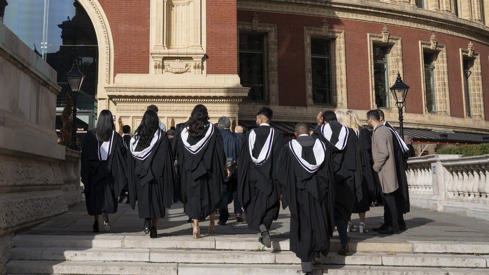 Graduates from Imperial College London at a graduation ceremony