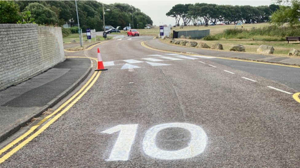 DIY road markings