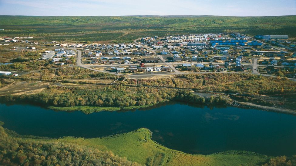 Inuvik settlement, northern Canada