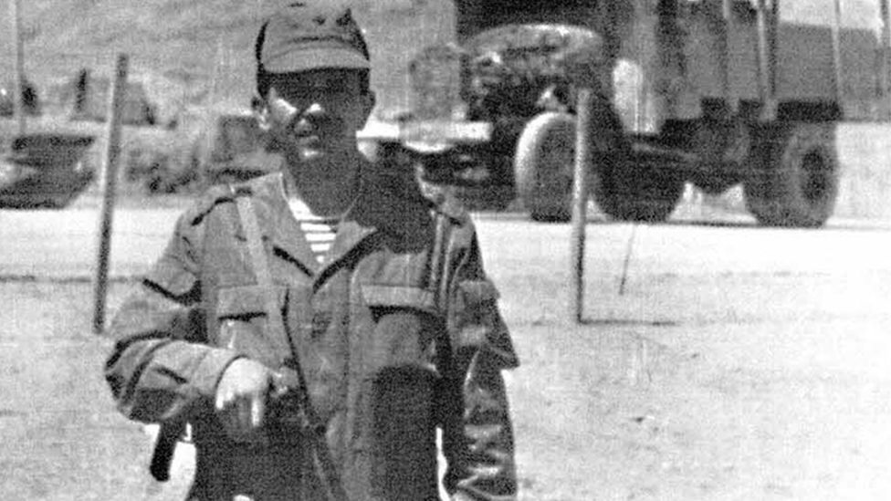 Volodymyr Dehtyarov during his military service in Afghanistan