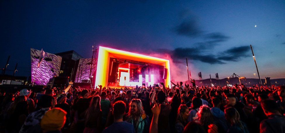 AVA festival stage at Titanic Belfast