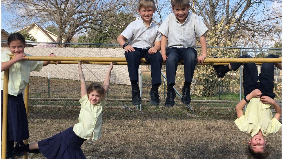 Children playing outside