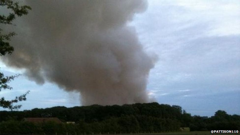 Fire breaks out at Dimmer landfill site BBC News