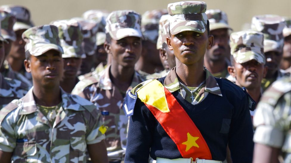Tigray special forces pictured in February 2020