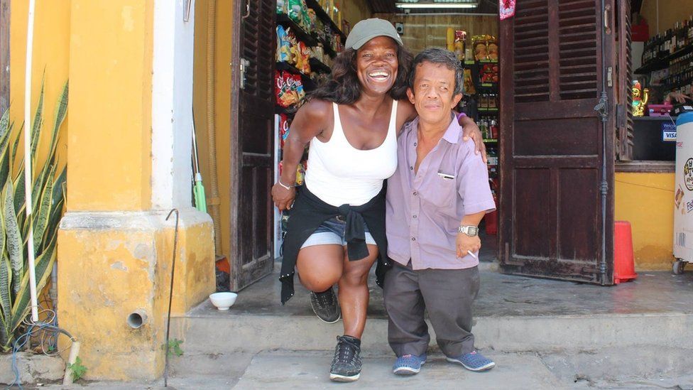 Mary Russell met a fellow dwarf during the trip through Vietnam