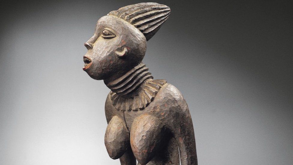 Sculpture of the Bangwa Queen currently owned by the Dapper Foundation in Paris, France