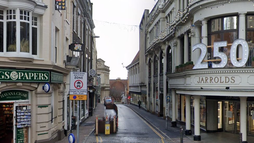 Exchange Street in Norwich